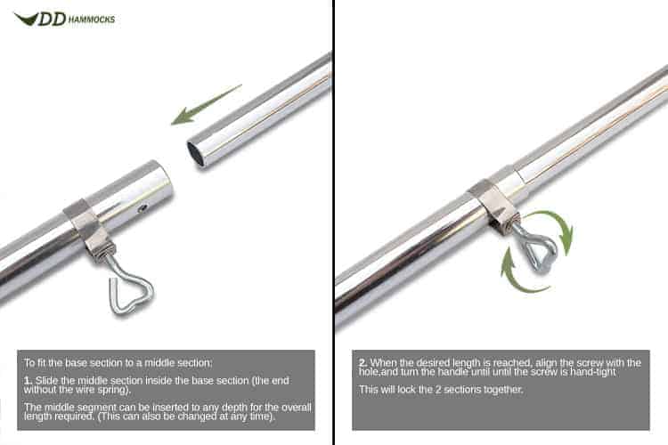 DD Tarp Pole - 2.2m ( 2 poles)