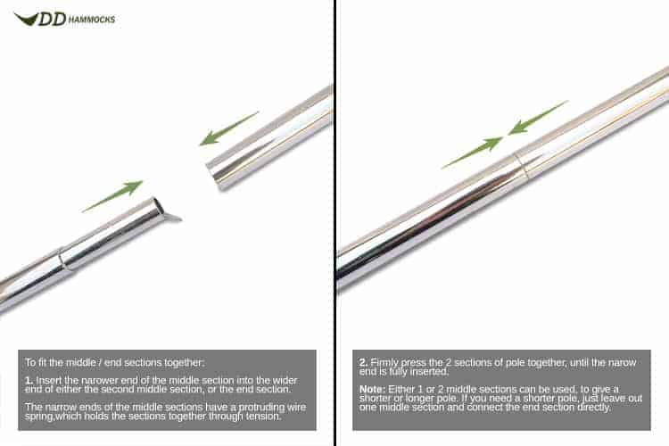 DD Tarp Pole - 2.2m ( 2 poles)