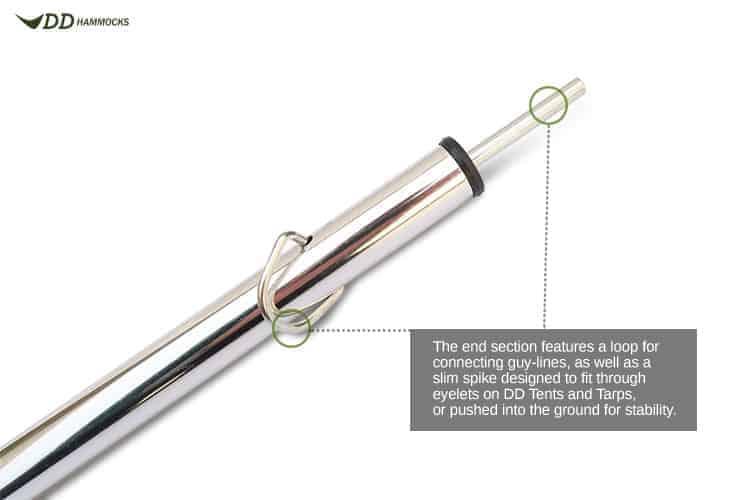 DD Tarp Pole - 2.2m ( 2 poles)