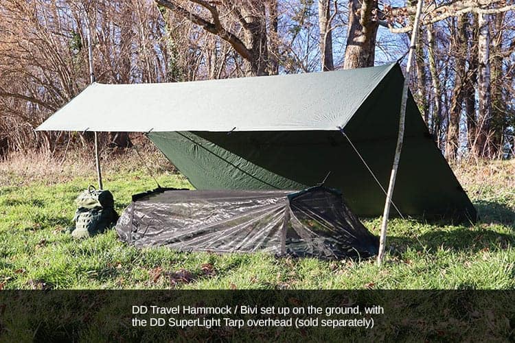 DD Travel Hammock / Bivi Coyote Brown