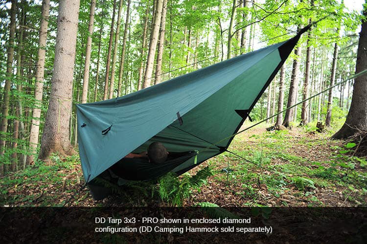 DD Hammocks Tarp 3x3 Pro - Olive Green