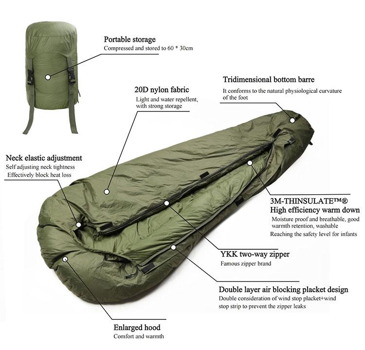 Emerson Blue Label Cold peak Polar sleeping bag  (-15 deg)