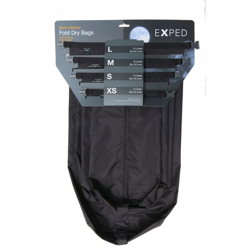 Exped Fold Dry Bag 4 pack set (Various Colours)