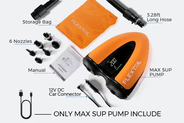 Flextail MAX SUP PUMP - 20PSI Cordless Rechargeable Air Pump for SUP & KITE