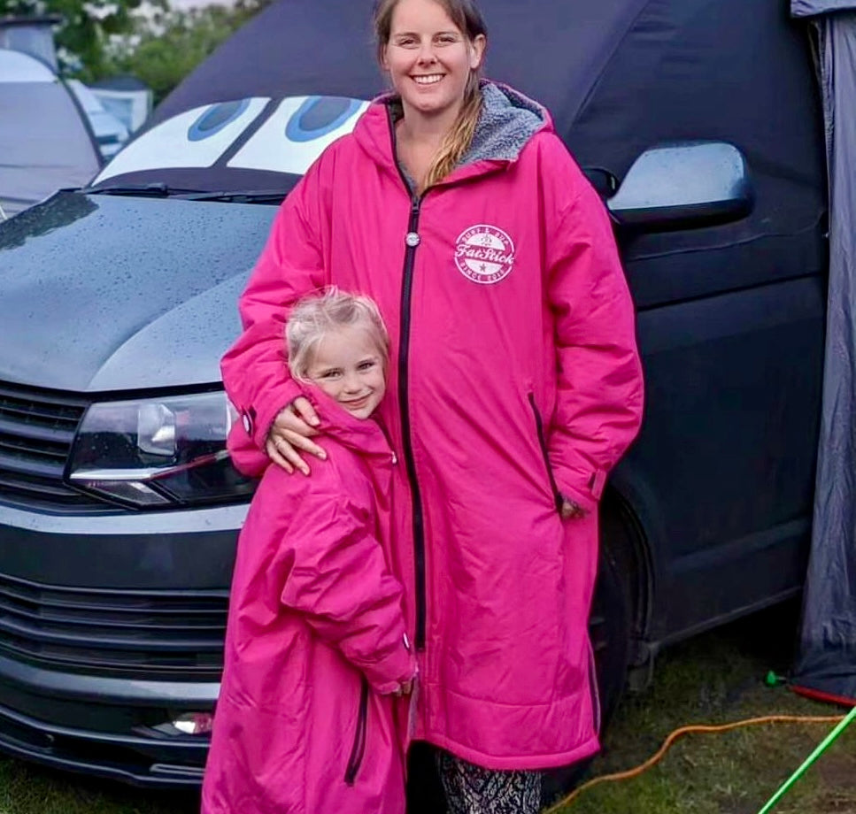 FatStick Kids Childs Changing Robe “FatWrap” With Sherpa Fleece Lining