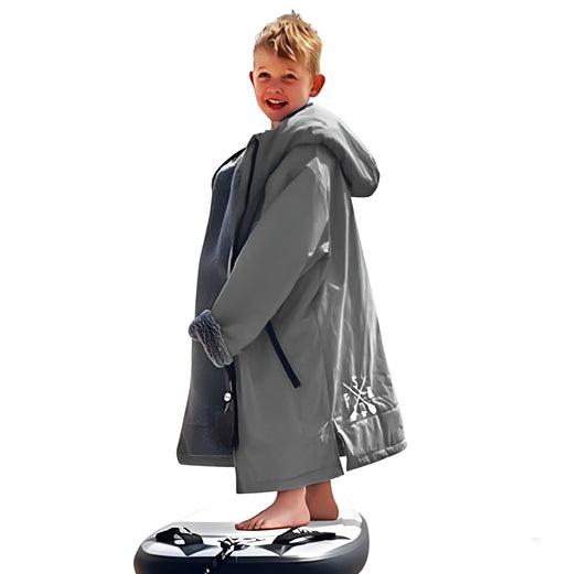FatStick Kids Childs Changing Robe “FatWrap” With Sherpa Fleece Lining