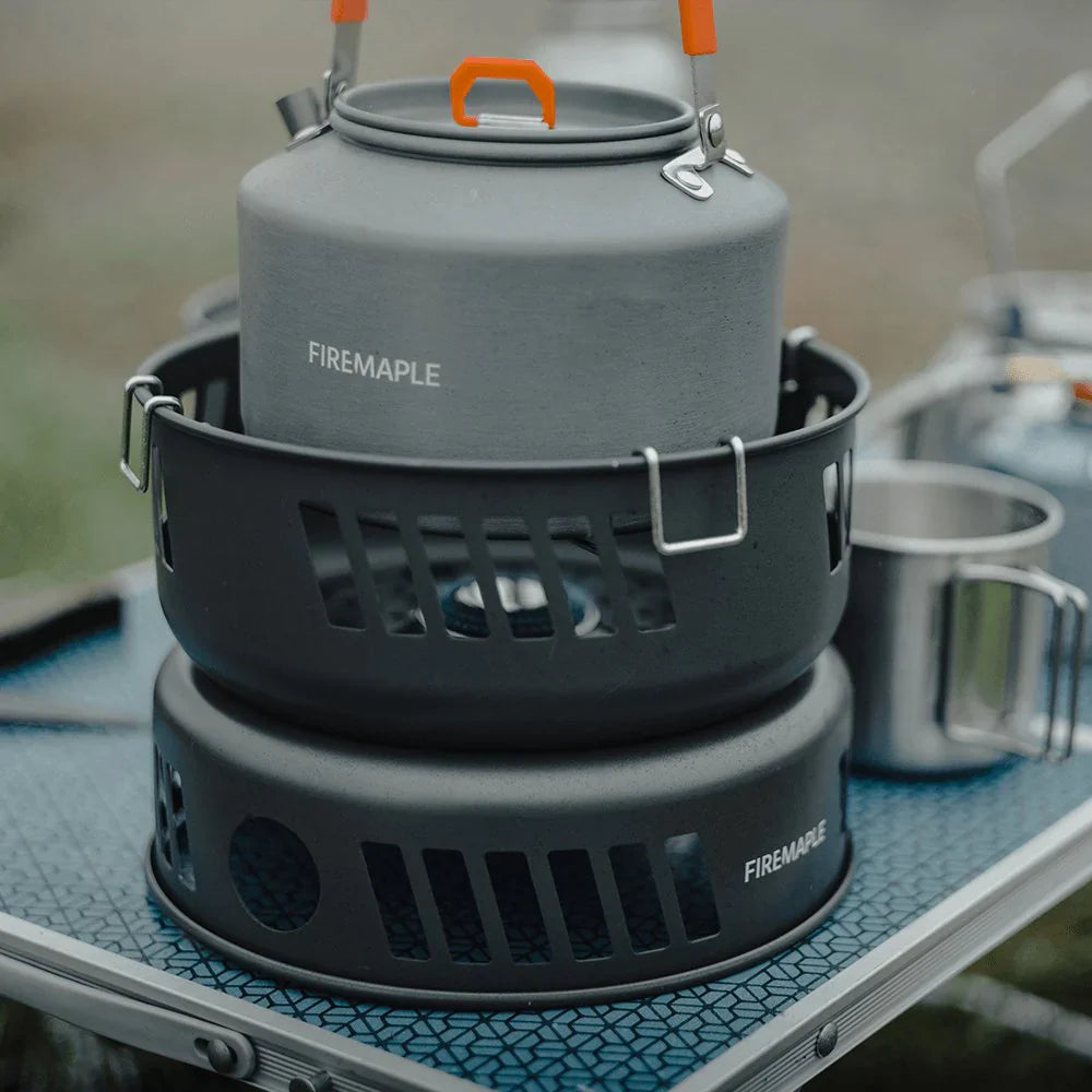 Firemaple Cooking Kit with Pots and Pans With Gas Burner