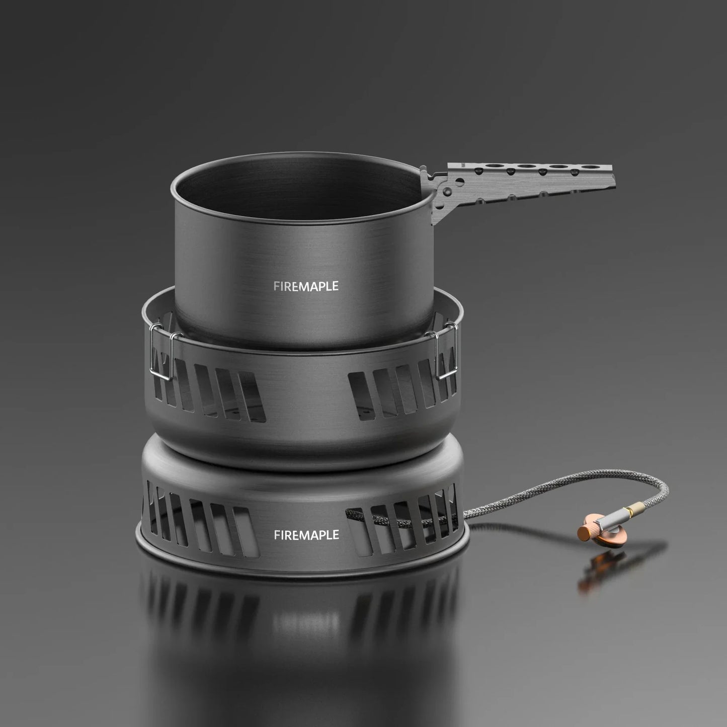 Firemaple Cooking Kit with Pots and Pans With Gas Burner