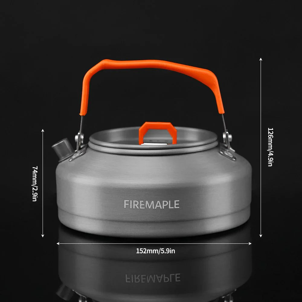 FireMaple Feast T3 Aluminium Kettle 0.8L (Black Handle)