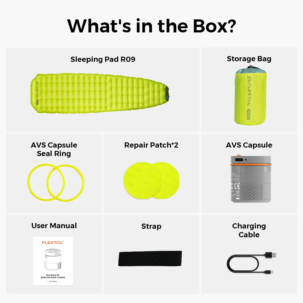 Flextail Gear Tiny Sleeping Pad R09 AVS Mummy Large