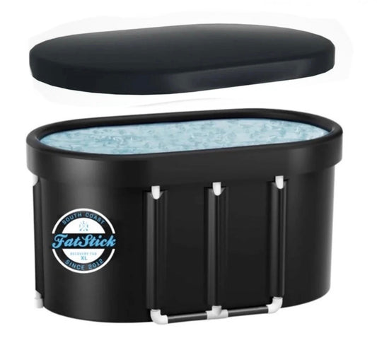 FatStick Recovery Ice Bath | Cold Water Therapy & Recovery Plunge Tub | Round/Oval
