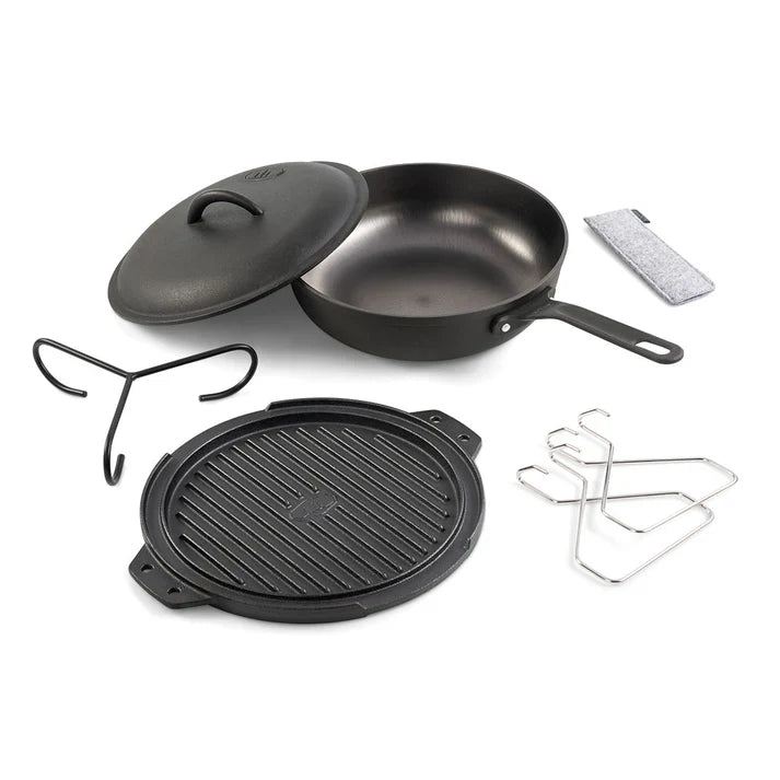 GSI Outdoors Guidecast 10" Cast Iron Cookset