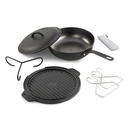 GSI Outdoors Guidecast 10" Cast Iron Cookset