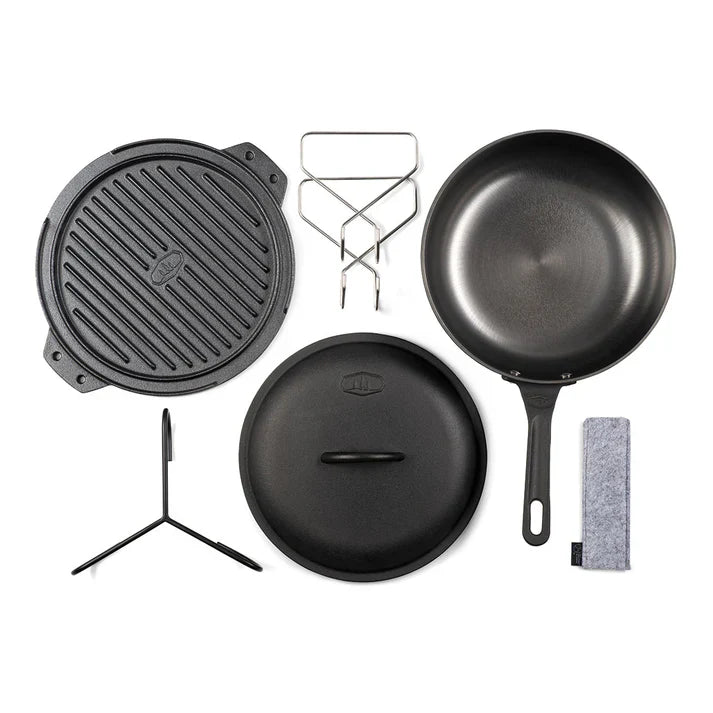 GSI Outdoors Guidecast 10" Cast Iron Cookset