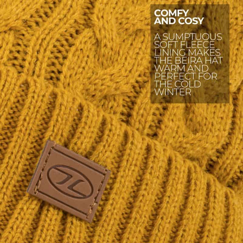 Highlander Beira Lined Bobble Hat (Various Colours)