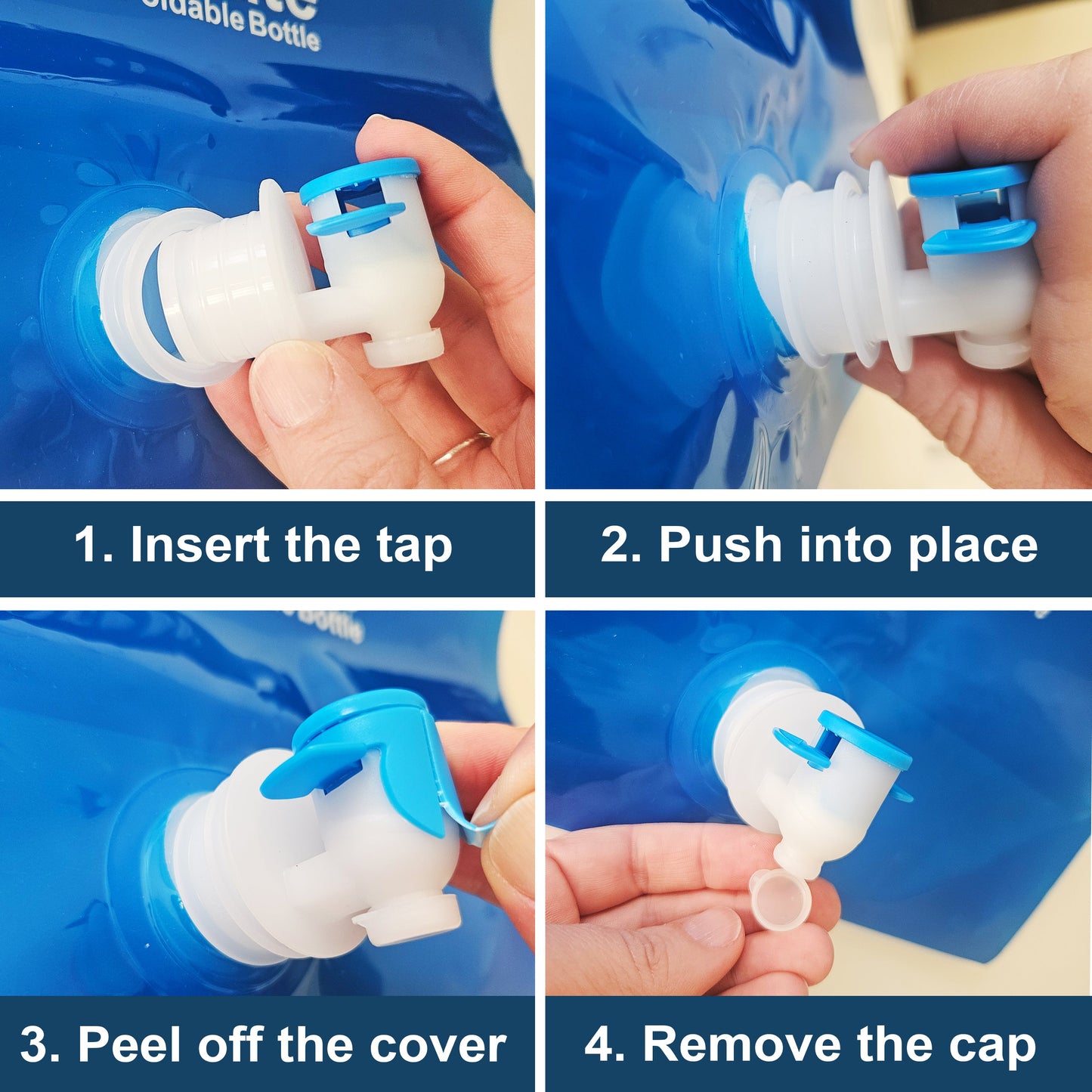 HydraMate 5L Water Carrier Collapsible Bottle Pack of 2.