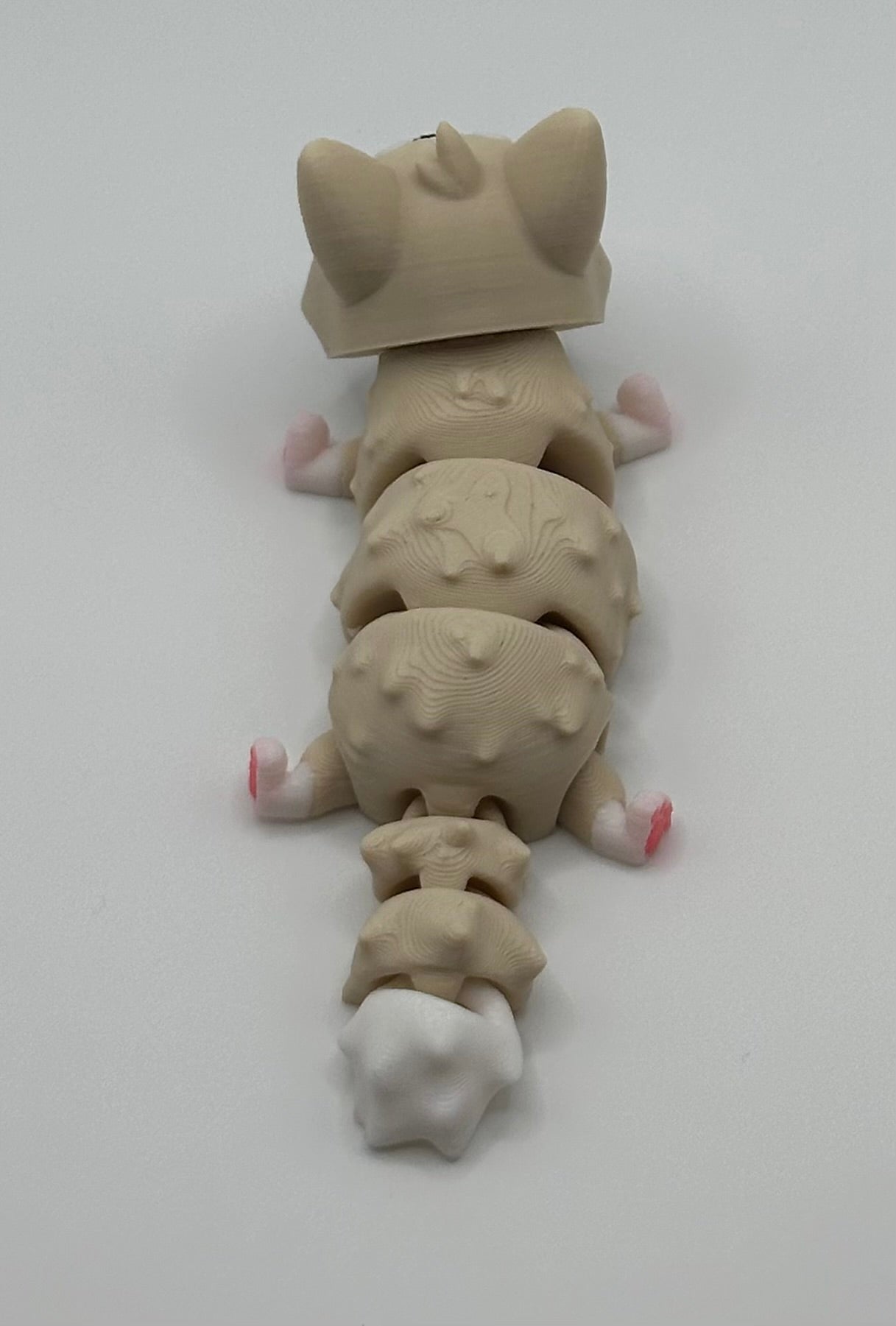 3D Printed Flexi Corgi Dog | Fidget Toy | Desk Buddy | Keychain | Keyring Gift for Dog Lovers | Cute Articulated Animal