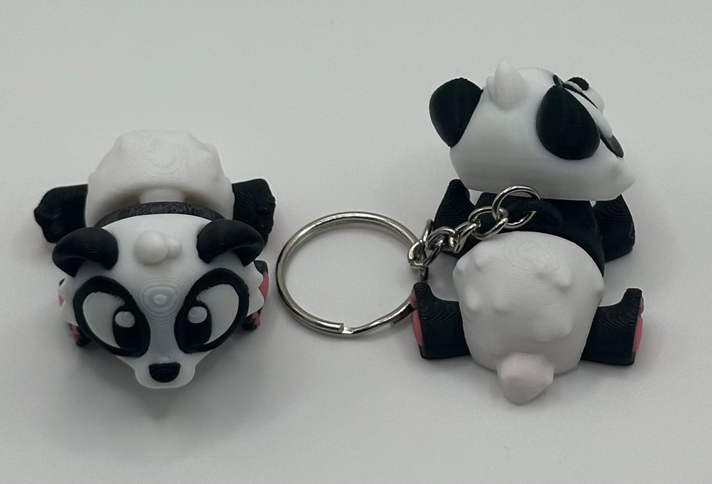 3D Printed Flexi Panda | Articulated Fidget Toy | Desk Buddy | Cute Keychain | Keyring Gift for Panda Lovers