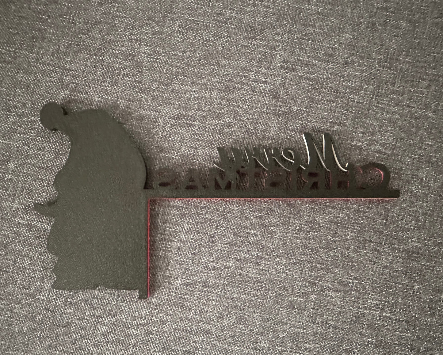 Merry Christmas Gnome Gonk Door Corner Sign | 3D Printed Christmas Decor | Holiday Door Decoration | Festive Ornament