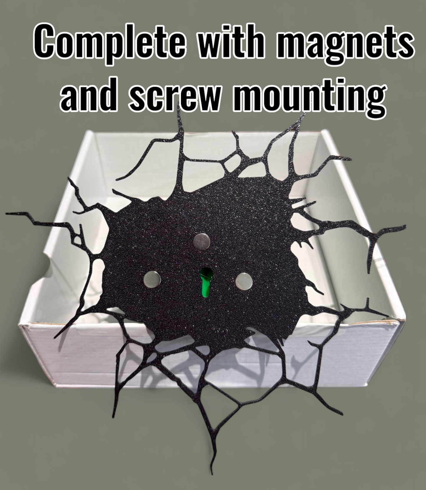 Hulk Smash Wall Decor | 3D Wall Art | Superhero Room Decor | Hulk Fist Wall Mount | Magnetic Mount | Green or Glow In Dark