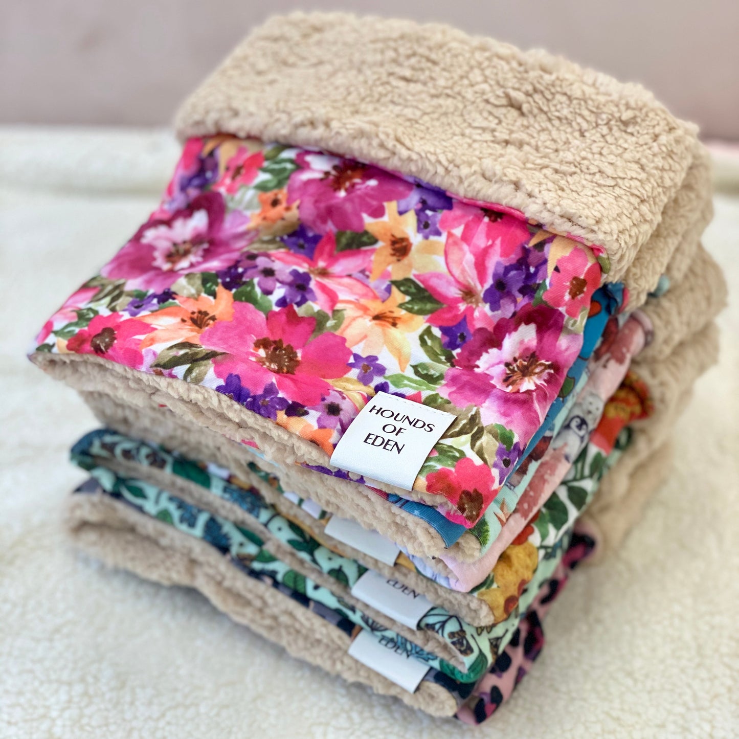 Blushing Leopard Dog Snood