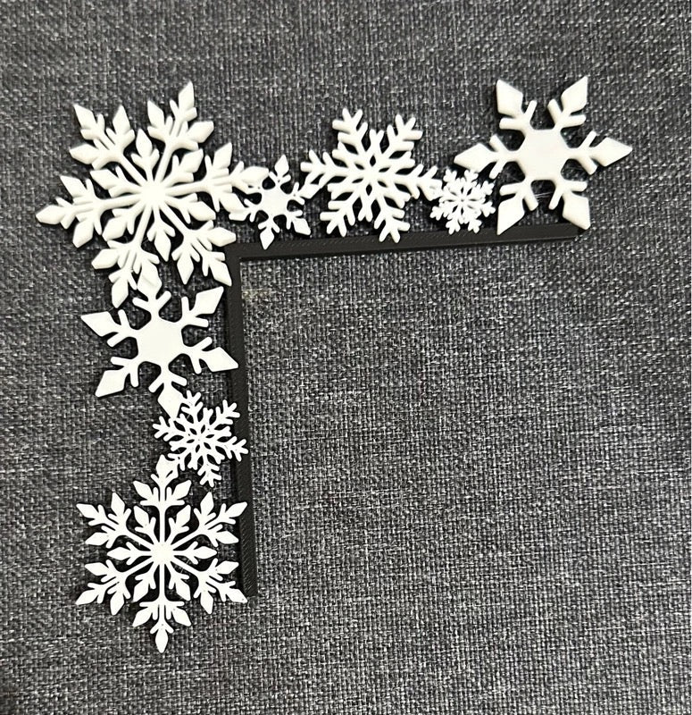 3D Printed Snowflake Light Switch Frame | Christmas Home Decor | Festive Wall Decoration | Winter Room Accent