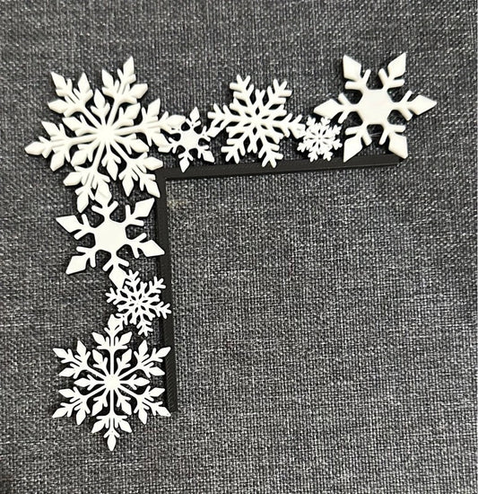 3D Printed Snowflake Light Switch Frame | Christmas Home Decor | Festive Wall Decoration | Winter Room Accent