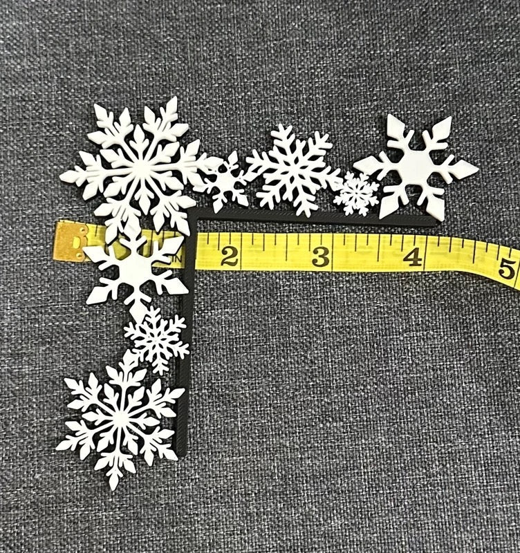 3D Printed Snowflake Light Switch Frame | Christmas Home Decor | Festive Wall Decoration | Winter Room Accent