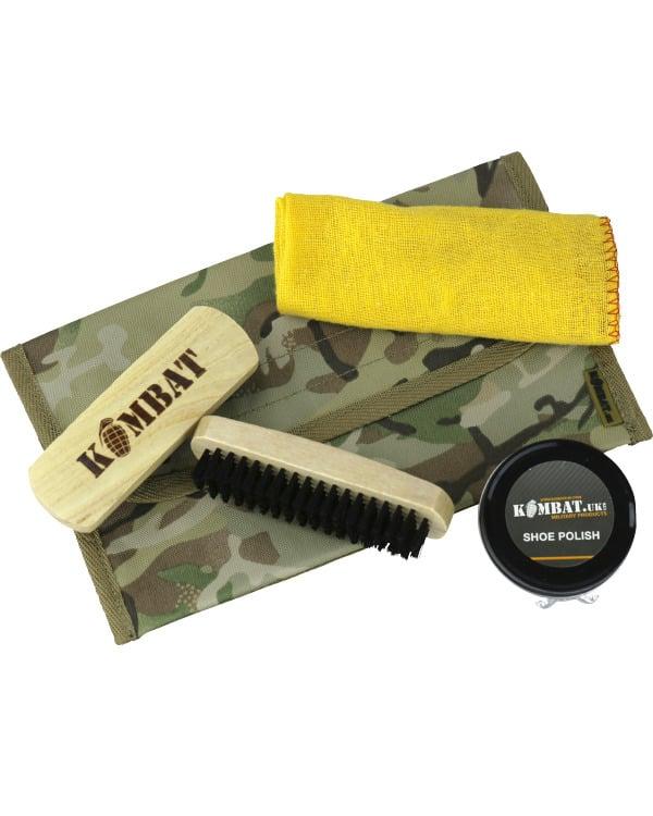 Kombat Military  Boot Care Kit (Brown or Black Polish)
