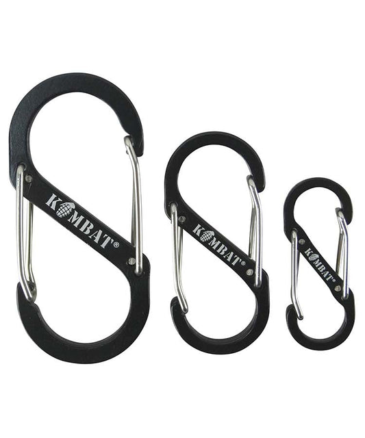 Kombat UK  Carabiner set of 3 - Black
