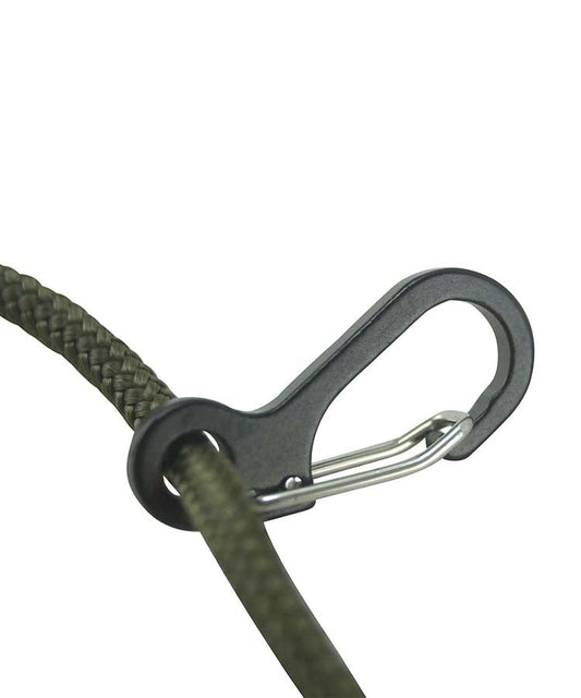 Kombat Paracord Carabiners Metal - 10 Pack - Black