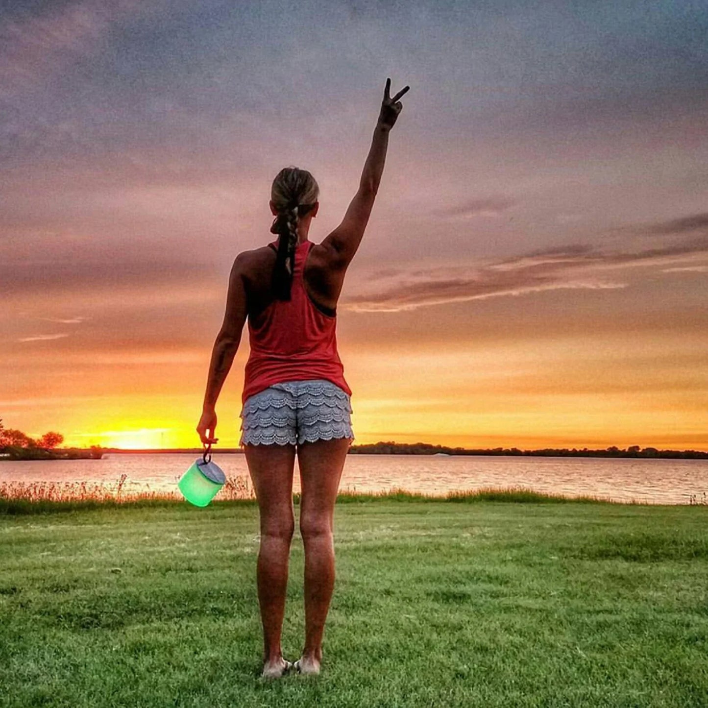 Luci Color Inflatable Solar Light Colour Changing Lantern