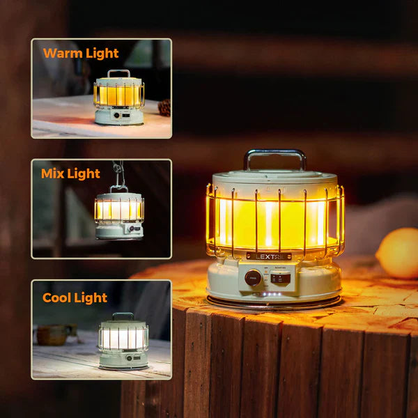 Flextail MAX LANTERN - 3-in-1 Vintage Lantern with Flame with humidifier