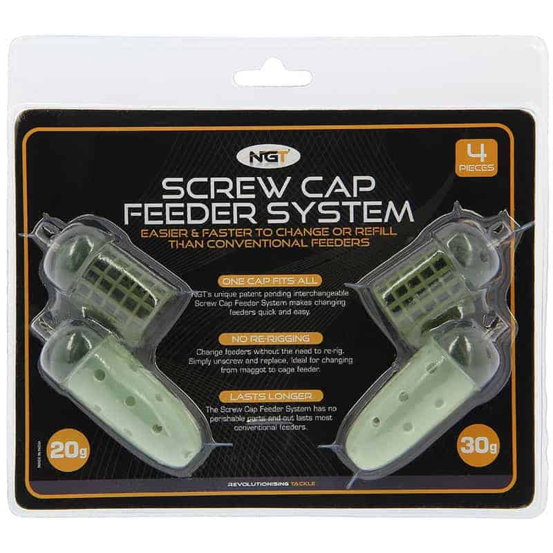 NGT 4 Pack NGT 'Screw Cap' Feeder Set 20 / 30g