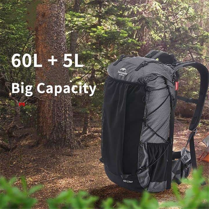 Naturehike Rock 60L+5L With Rain Cover Backpack