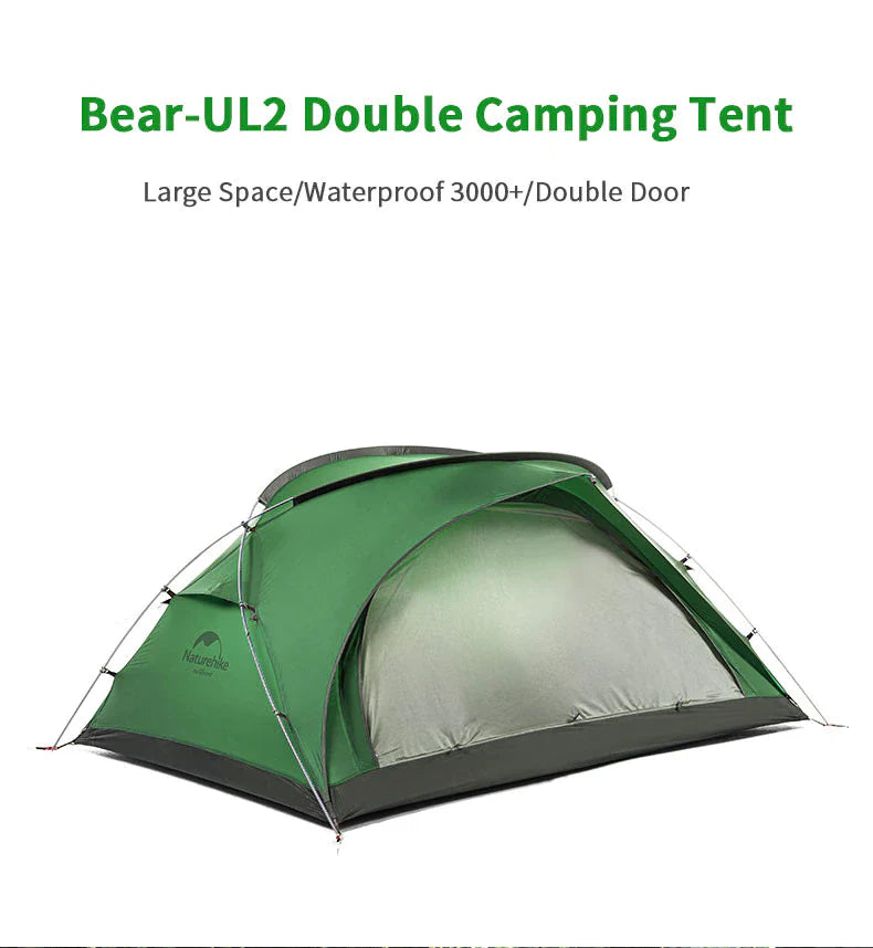 Naturehike Bear-UL2 2 Man Tent (Green) 20D