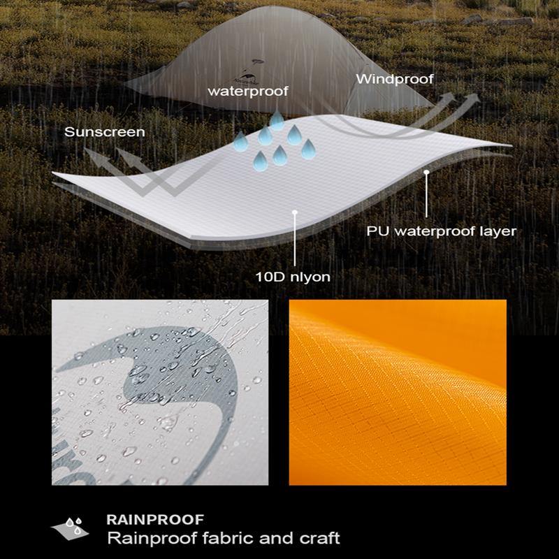 Naturehike Cloud up 2 Ultralight Version (Grey)