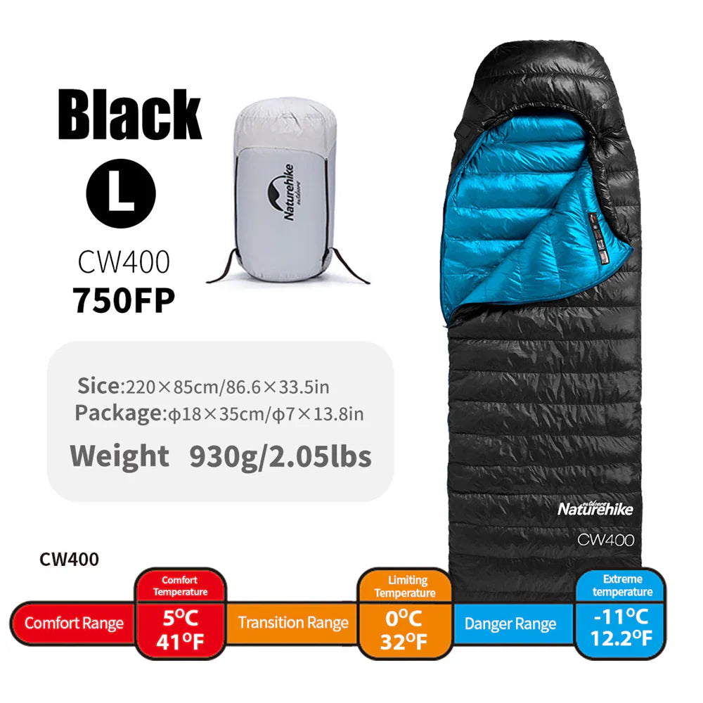 Naturehike Duck Down Sleeping Bag - Various Sizes