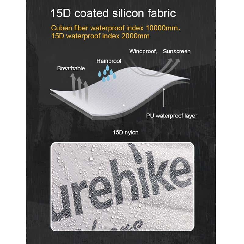 Naturehike Ultralight 15D CloudUp Wing Camping Tent 2 Person (With Mat)