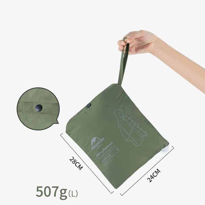Naturehike Waterproof Breathable Raincoat Green
