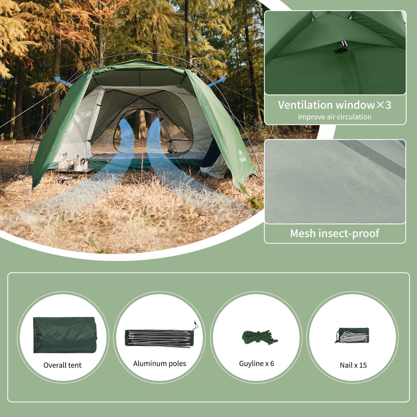 Naturehike Hillock 6 (Various Colours)