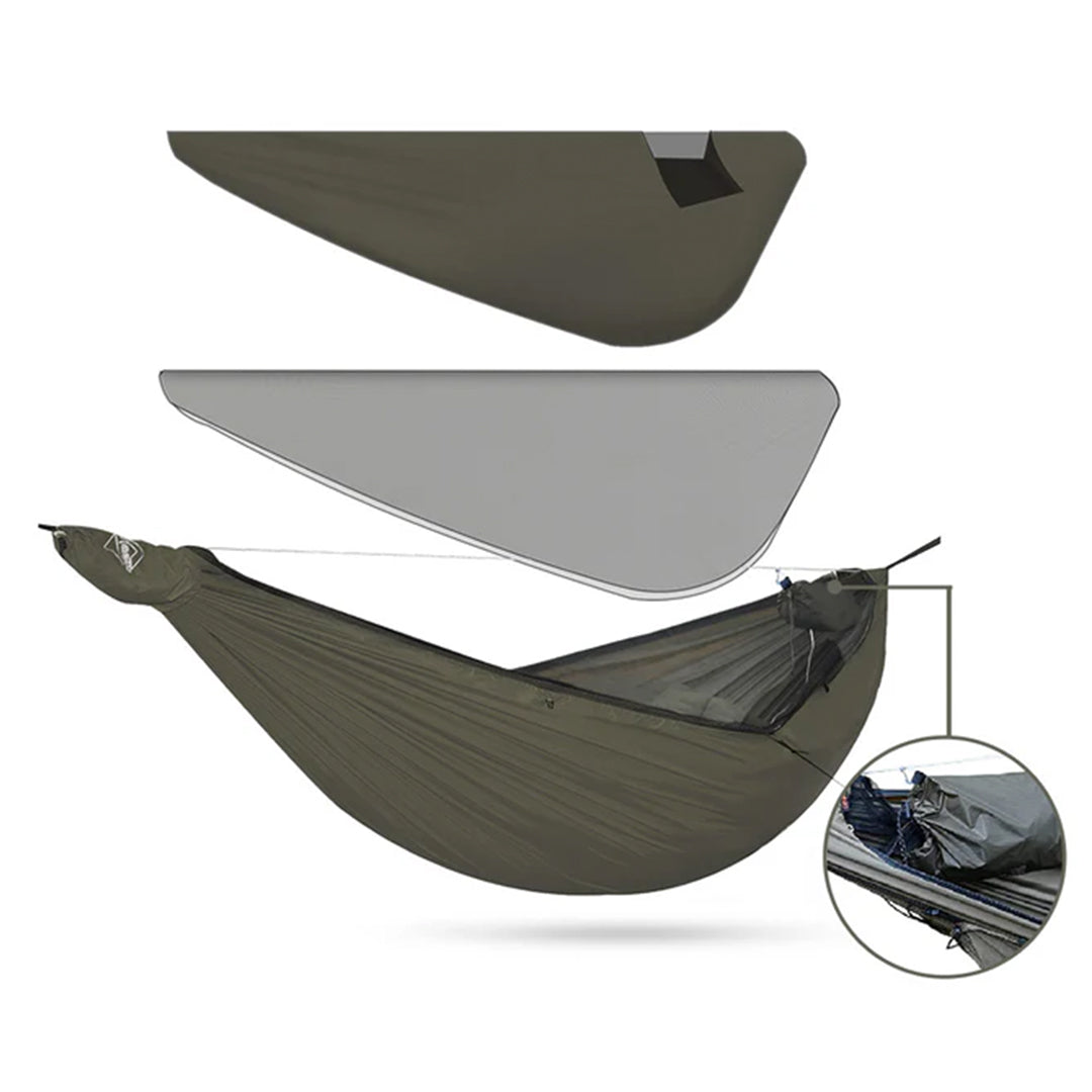 Onewind Airstream 11' Hammock with Detachable Zipper Bugnet and Wind Sock