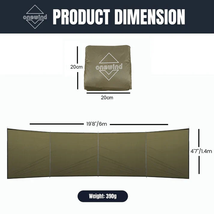 Onewind 6M Camping Windscreen/ Windblocker