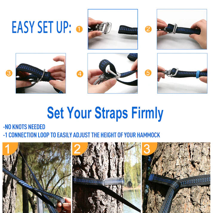 Onewind Hammock Tree Straps - Blue