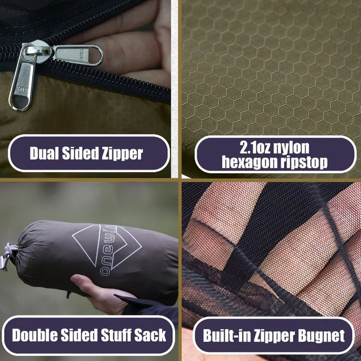 Onewind Tempest 12' Zipper Camping Hammock