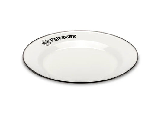 Petromax Set of 2 Enamel Plates - White (Various Sizes)