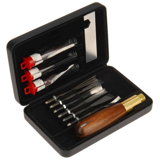 Razor Edge Combi Gouge Carving Kit - 10 Piece Wood Carving Gift Set