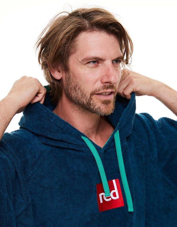 Red Luxury Towelling Changing Robe Navy (Various Sizes)