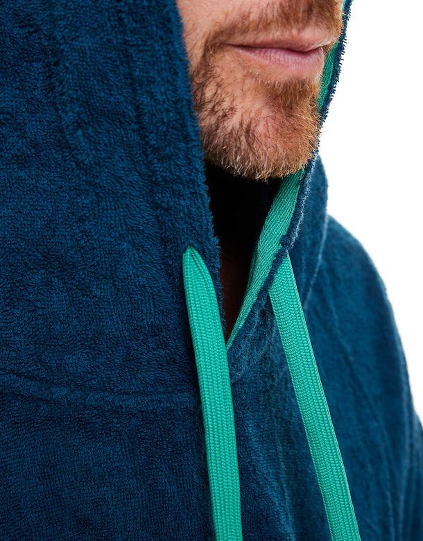 Red Luxury Towelling Changing Robe Navy (Various Sizes)