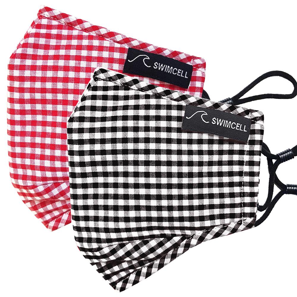 3 Layer Cotton Face Masks. 2 Pack. With 4 Filters